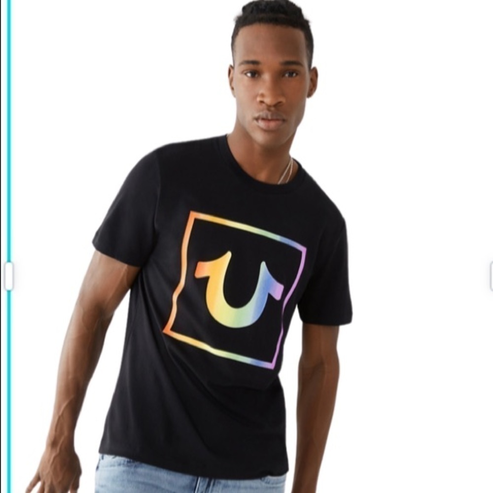 TRUE RELIGION NWT Pride Logo T Shirt Men’s Size Lg